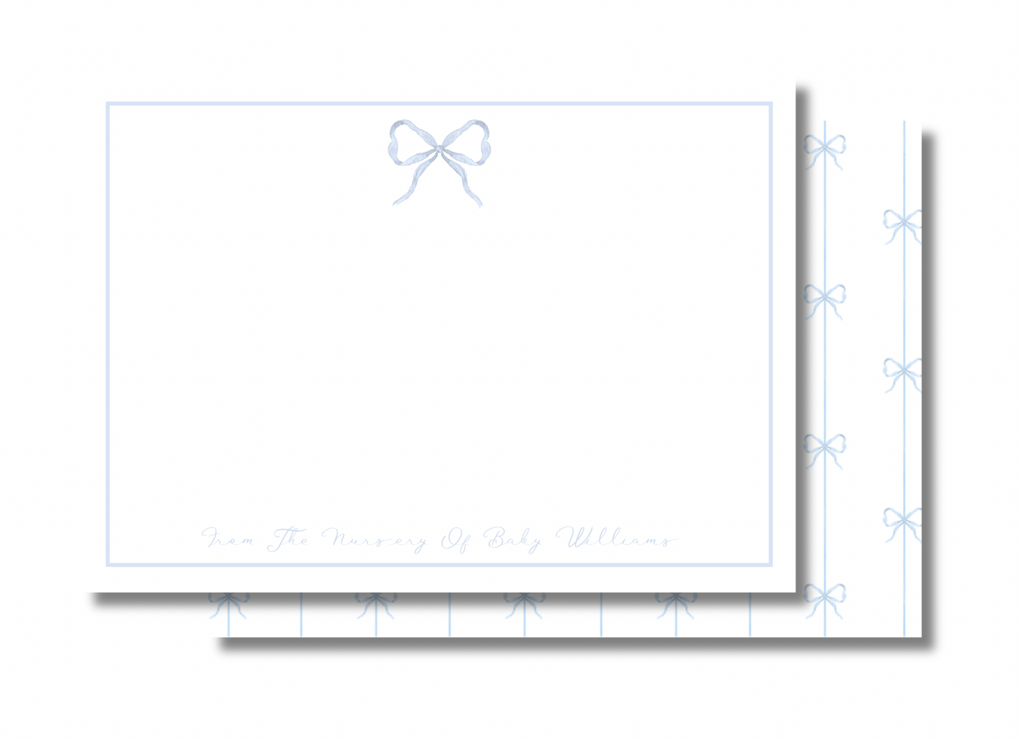 Baby Bow Notecard (Blue)