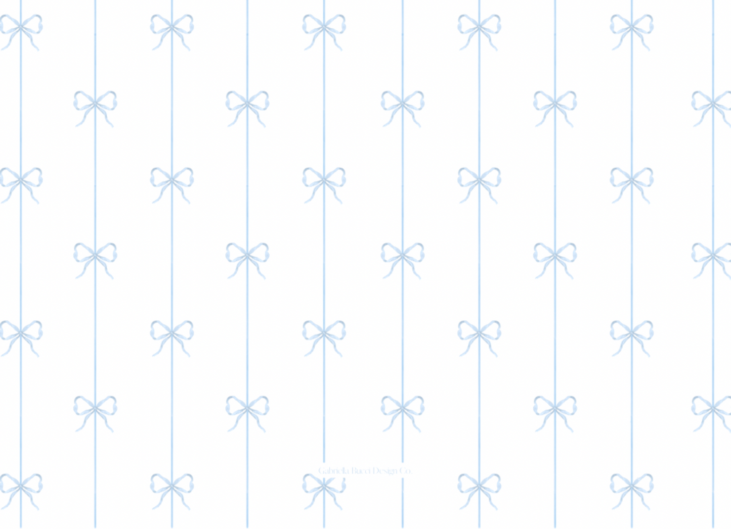 Baby Bow Notecard (Blue)