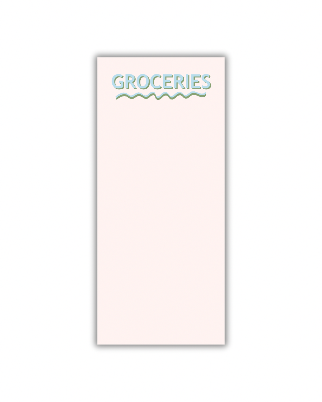 Groceries Notepad