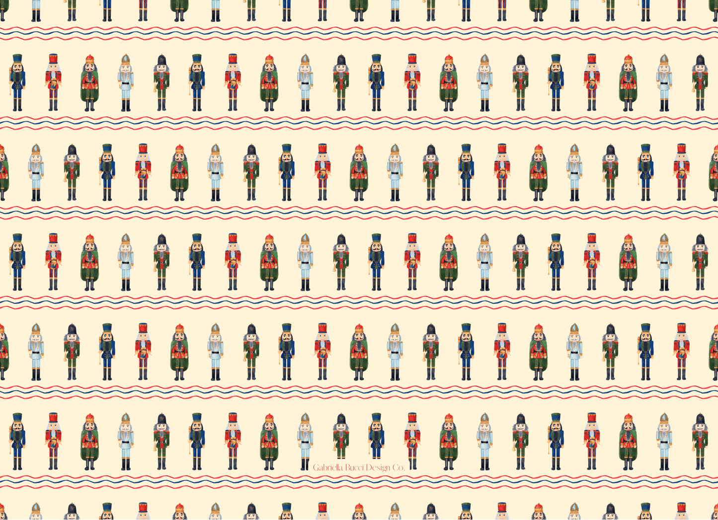 Nutcracker Christmas Card Horizontal
