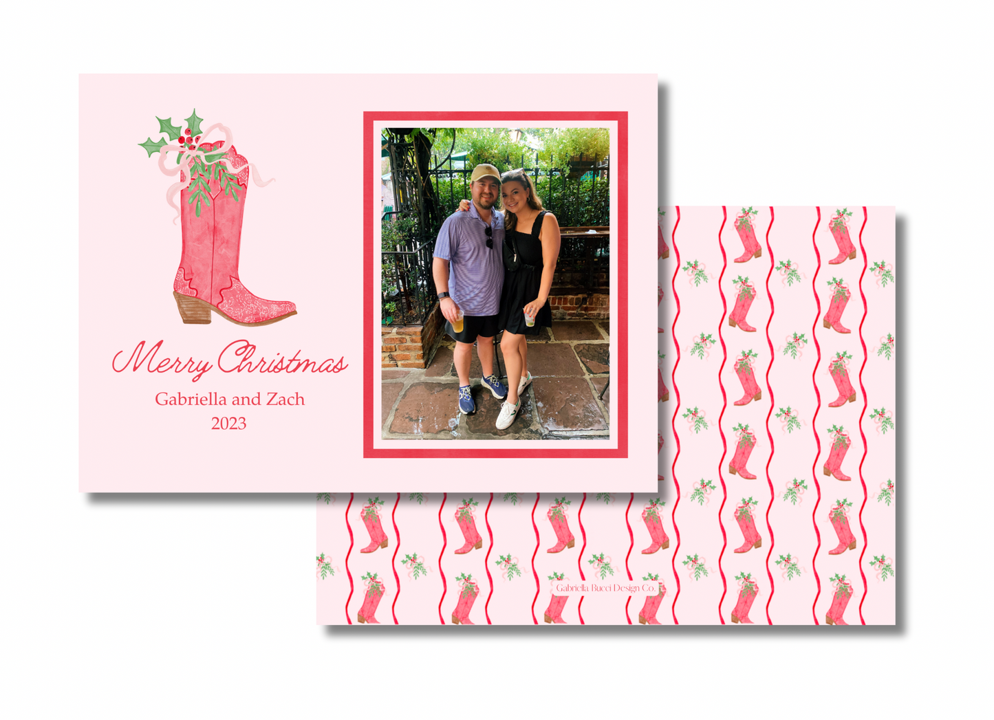 Cowboy Christmas Card Horizontal