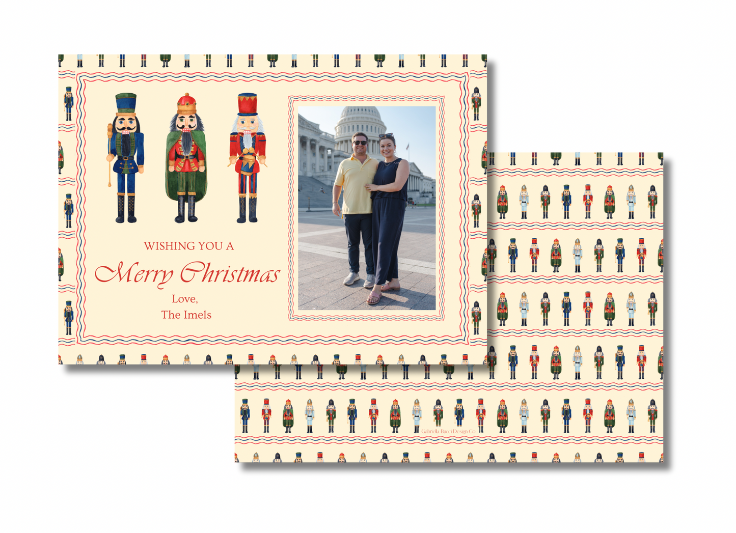 Nutcracker Christmas Card Horizontal