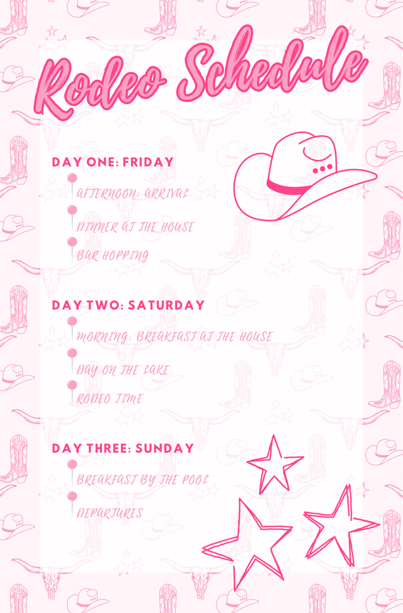 Rodeo Bachelorette Invitation
