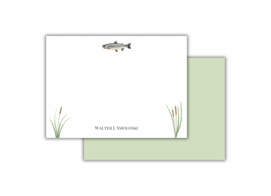 Fish and Reed Notecards