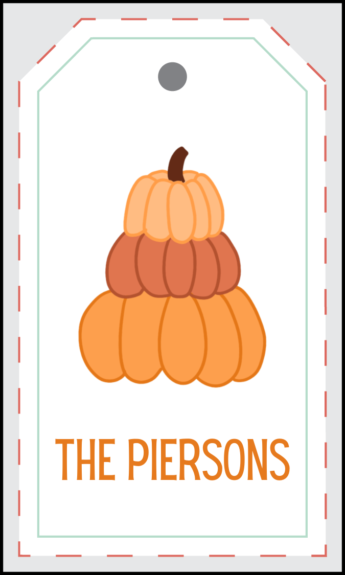 Pumpkin Gift Tag