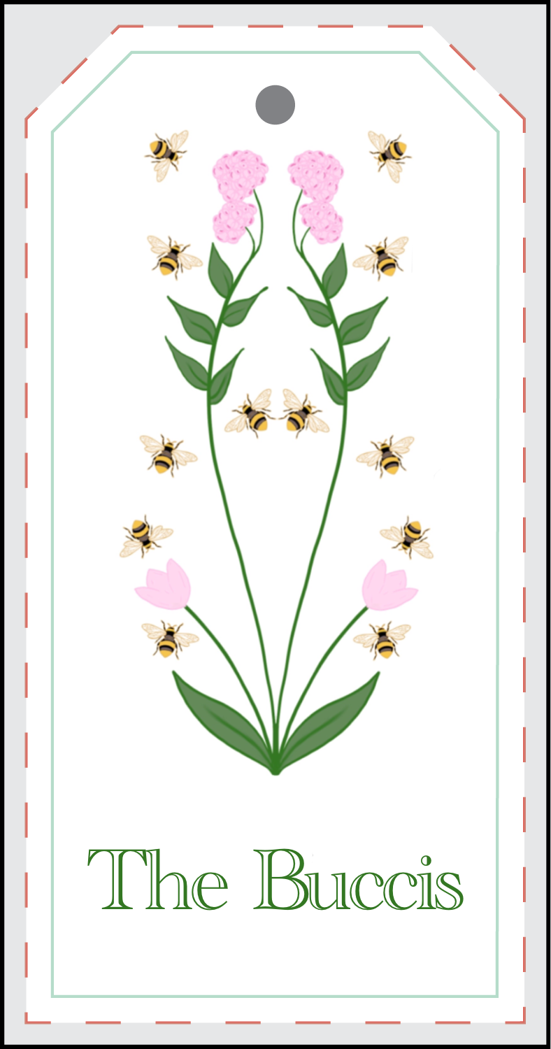 Garden Bee Gift Tag