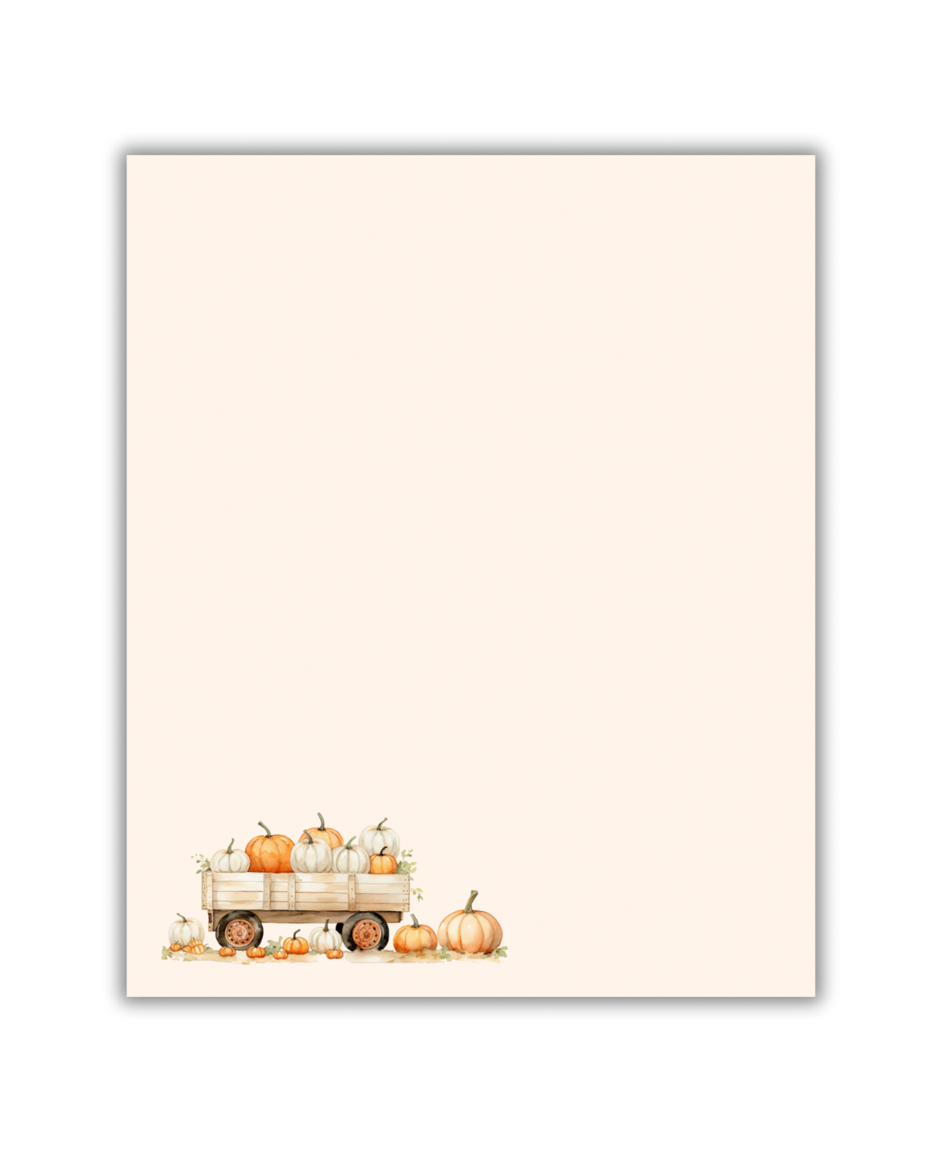 Pumpkin Wagon Notepad