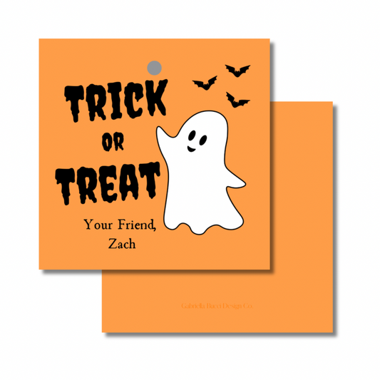 Friendly Ghost Gift Tag