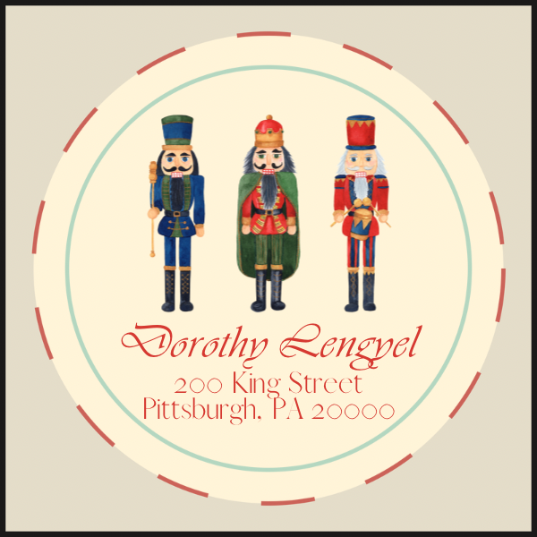 Nutcracker Return Address Sticker