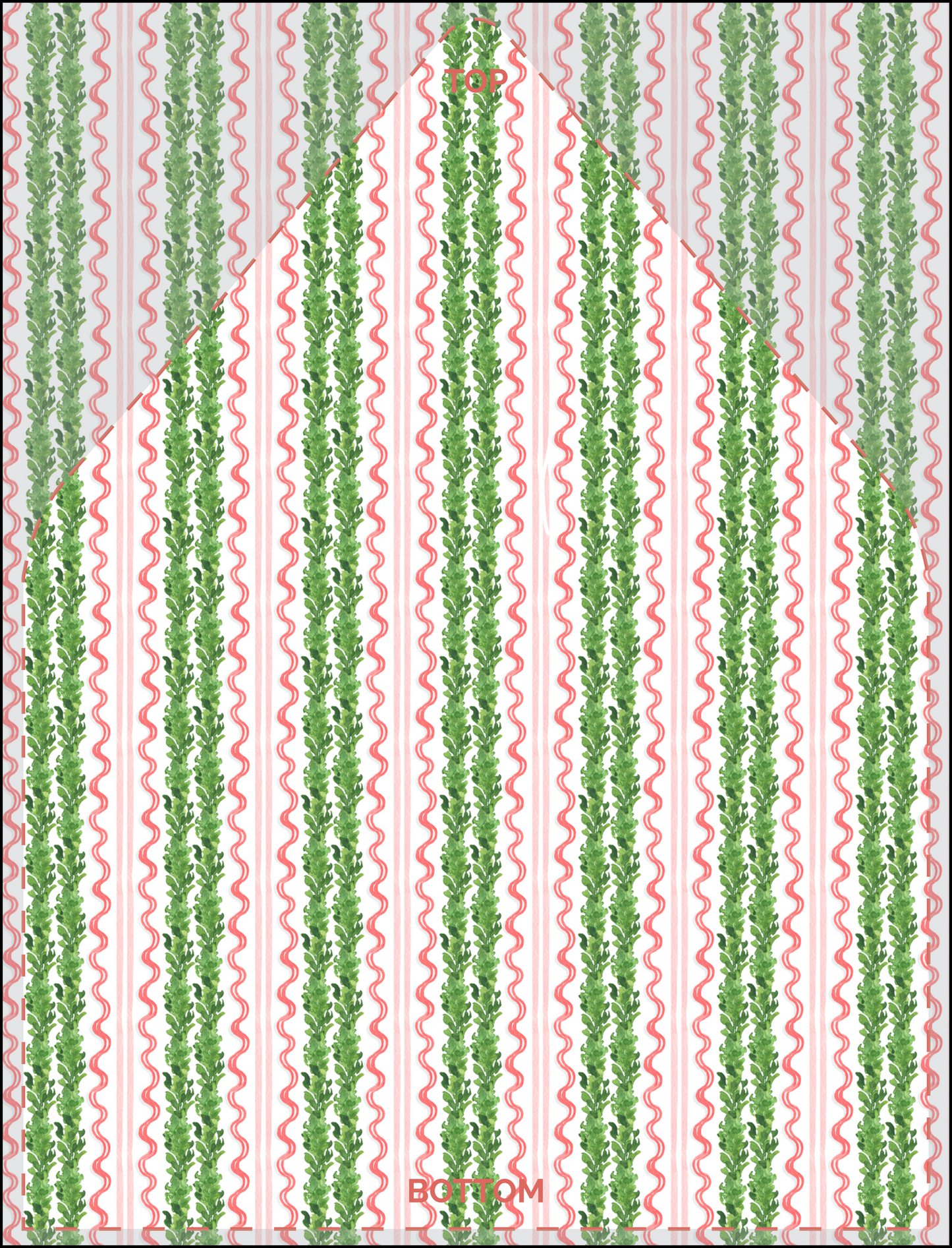 Christmas Garland Envelope Liner