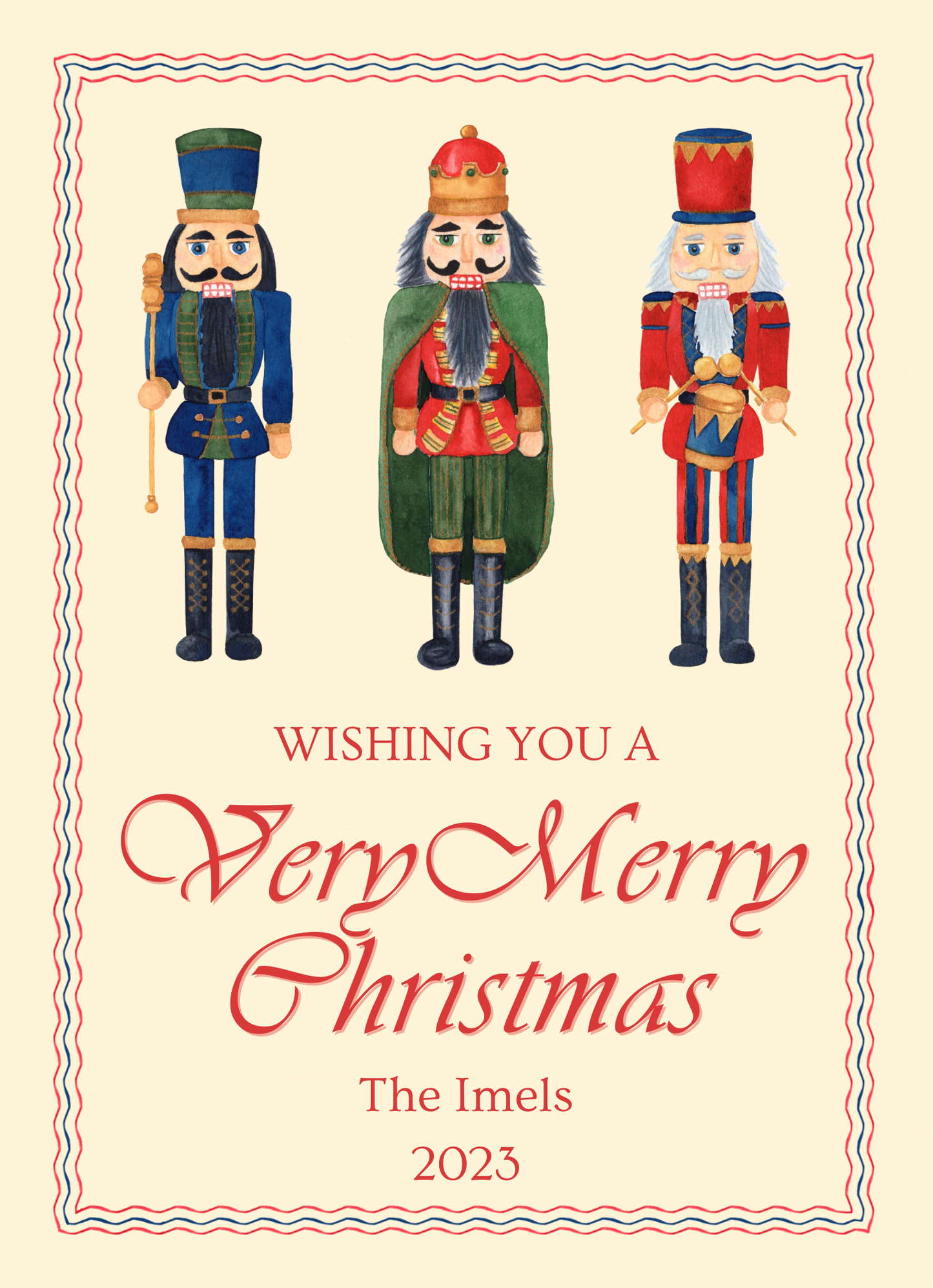 Nutcracker Christmas Card