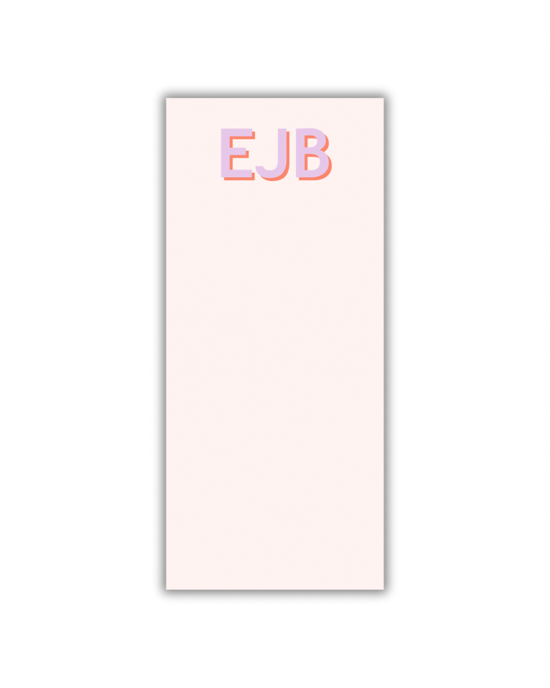 Double Color Initial Notepad